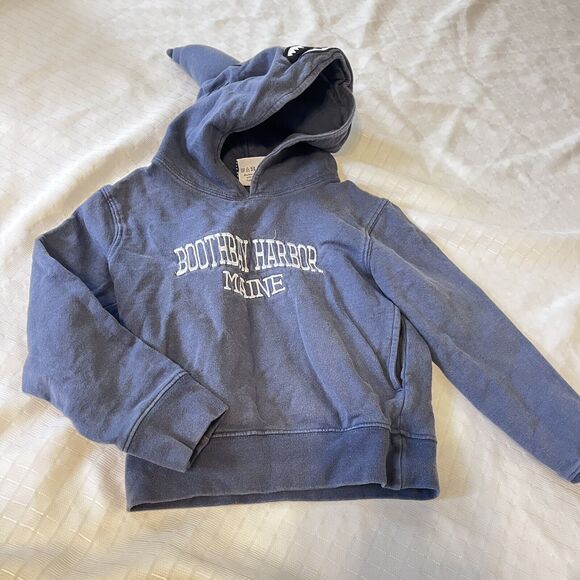 Wild Child Boothbay Harbor Embroidered Boys Blue 3D Shark Sweatshirt - 4T - Picture 3 of 6